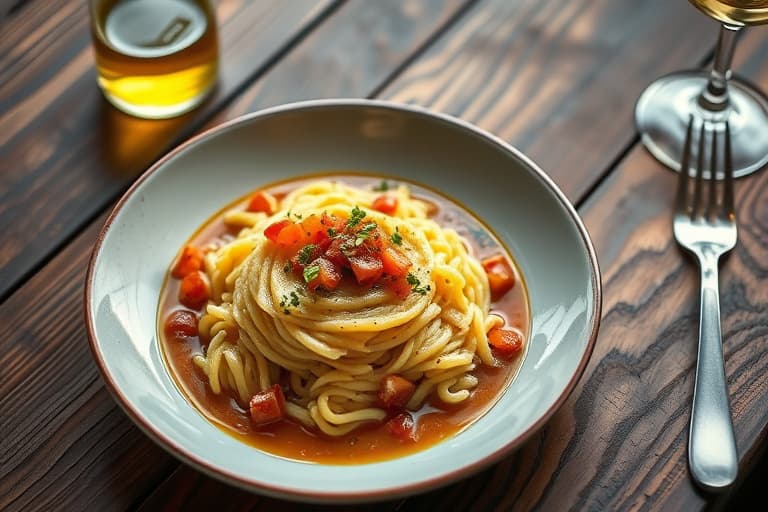 Polentatart med geitost og sopp