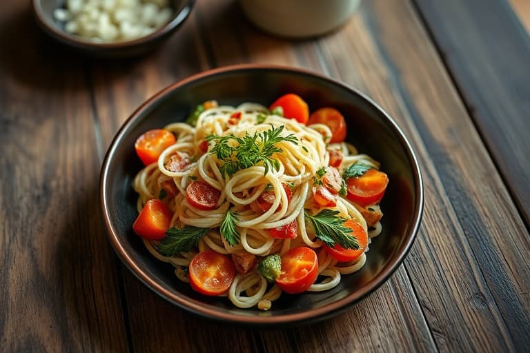 Gresk orzo- og rekesalat