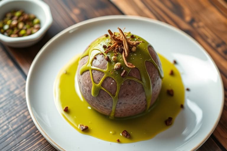 Supergrønn smoothiebolle med matcha og ingefær