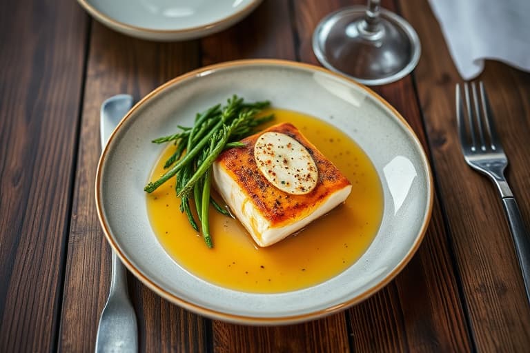 Grillet laks innpakket i sitron og laurbærblader