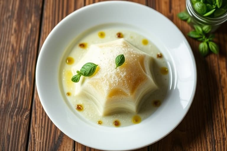 Melon med basilikum-lime granita