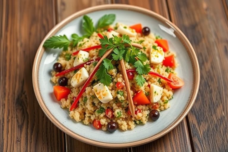 Israelsk couscous-tabbouleh