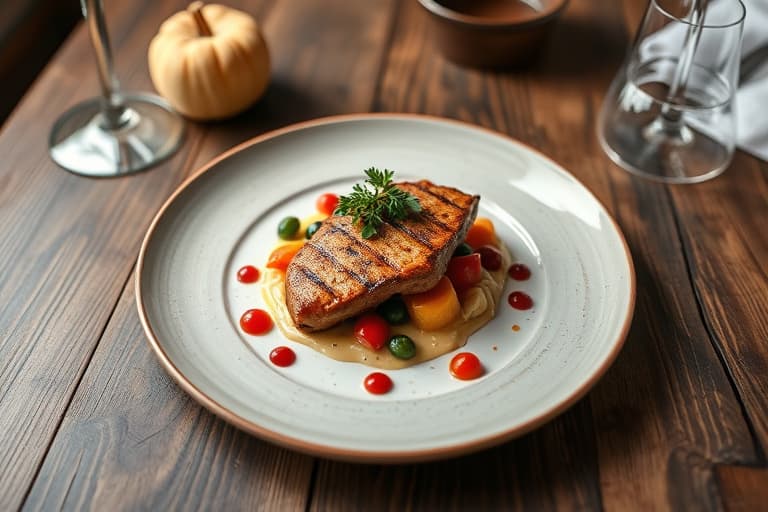 Svinekotletter med fruktkakefyll