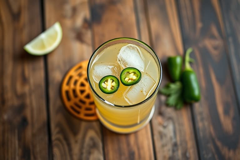 Jalapeño-Tequila Gimlet
