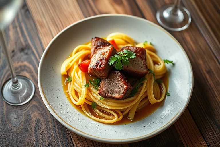 Libanesisk lam- og bønnegryte