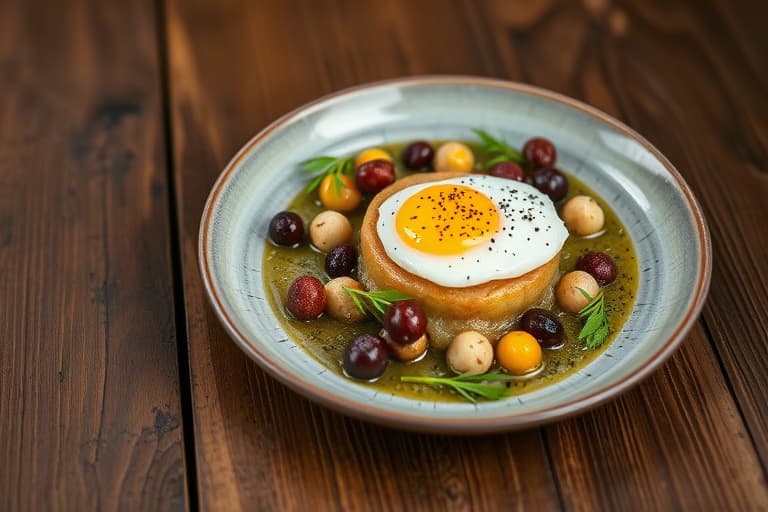 Svidde purre med asparges og kokte egg