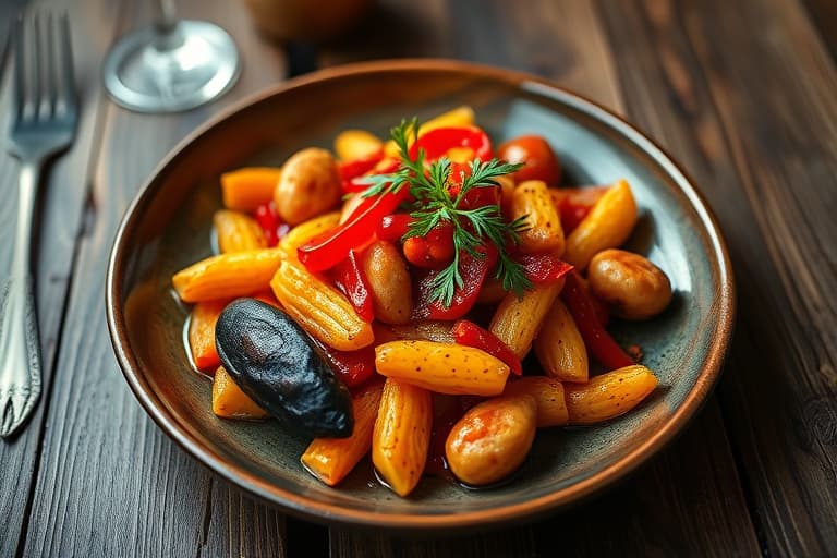 Røstede marinerte paprikaer