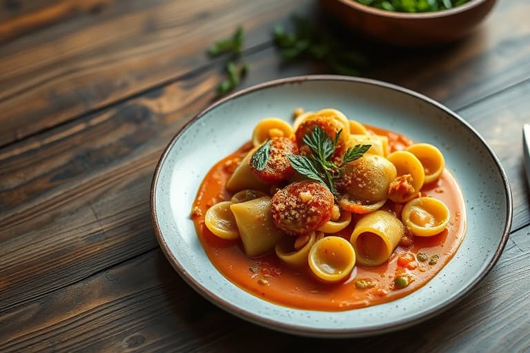 Ravioli med salviesaus og krem