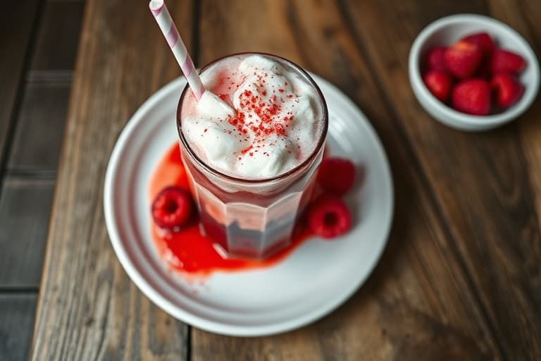 Raspberry Beer Float med bringebærgranita
