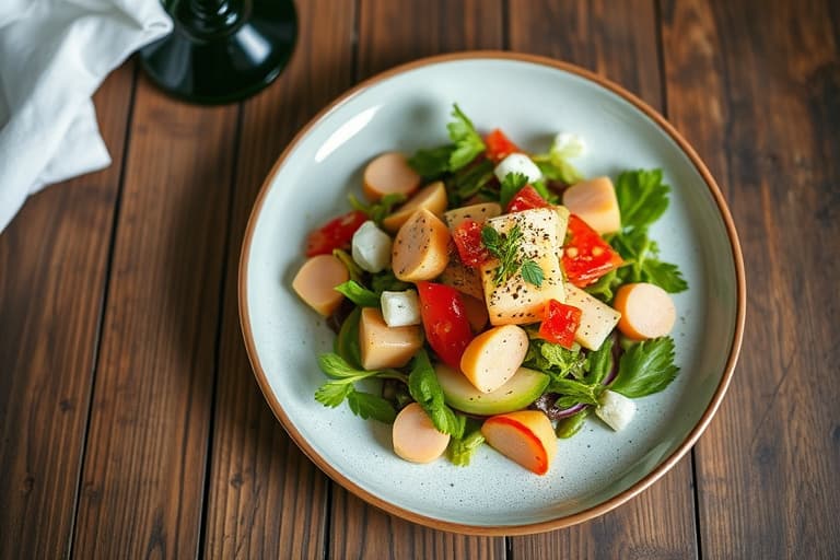 Røkt kyllingsalat med tranebær