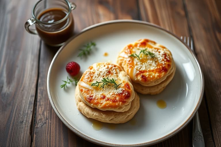 Fullkorns-scones med tranebær og eple