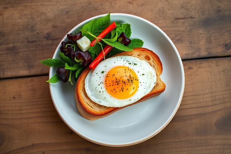 Egg med tomat på toast