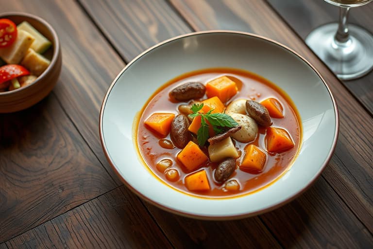 Langtidskokt kraftig kjøttsuppe