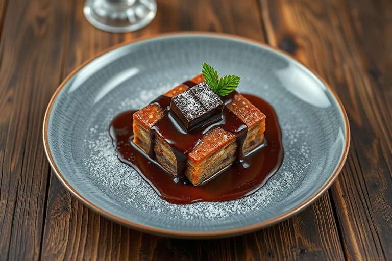 Dobbel lag med sjokolade- og peanøttsmørpai