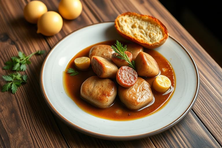 Fantastiske svinekoteletter i kremet saus