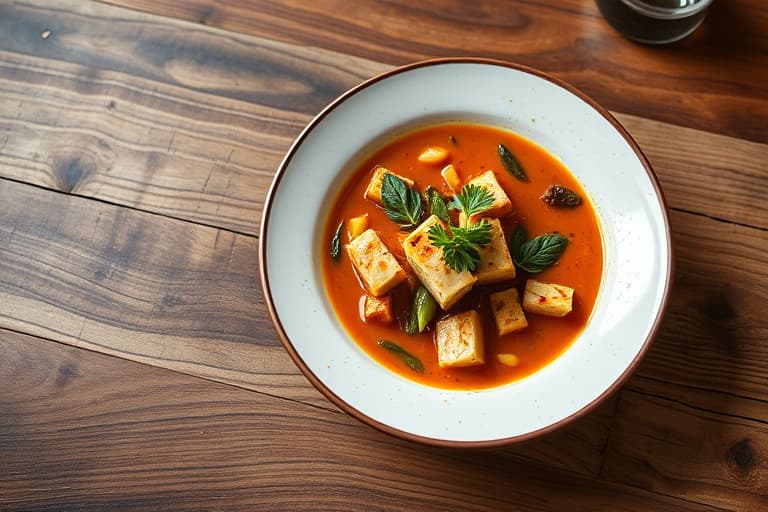 Afrikansk søtpotet- og peanøttsuppe