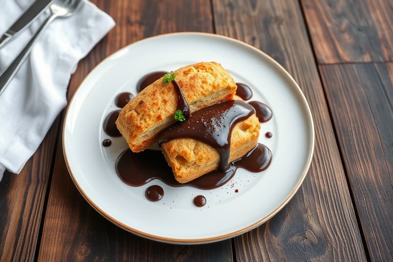 Dobbel sjokolade- og valnøttbiscotti