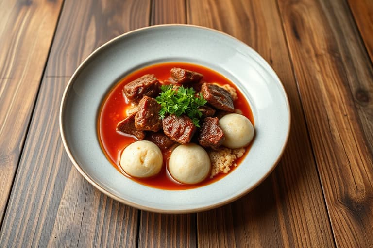 Lamb Chili med masa harina-dumplings