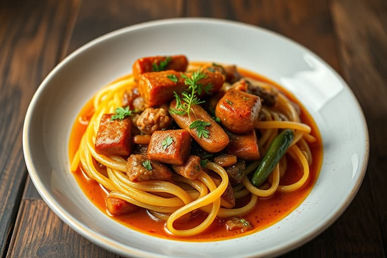 Ribollita med italiensk pølse