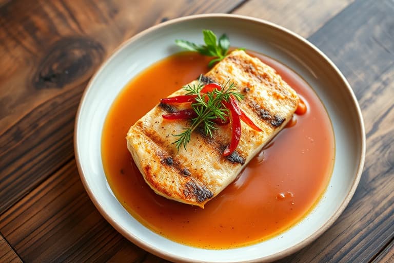 Tunfisksteak med peppersaus