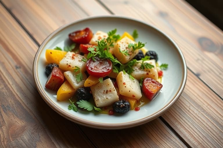 Koriander- og valnøttfylling