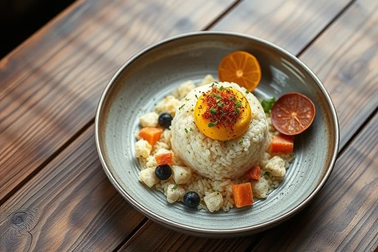 Puffed ris og kokosnøttkrokant