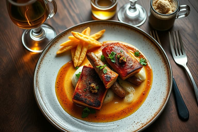 Rik høstgryte med svinekjøtt og øl