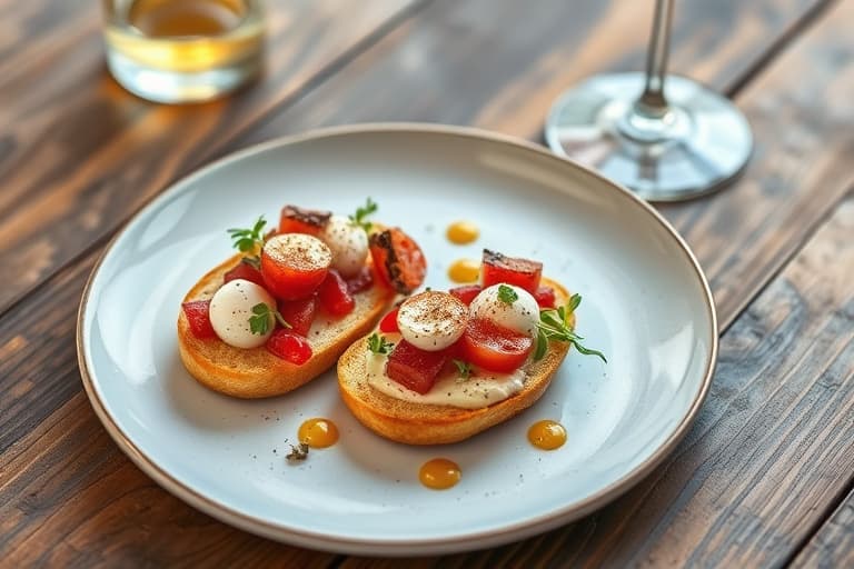 Fersk artisjokk og hvit bønne crostini