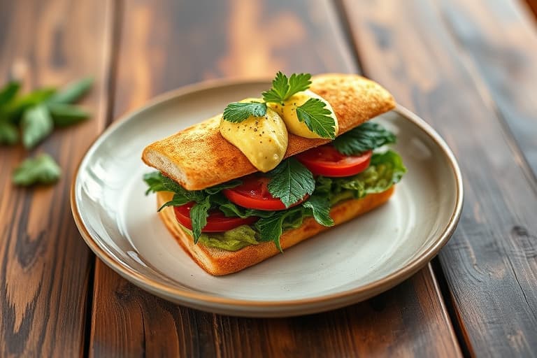 Kale-sandwicher med avokado