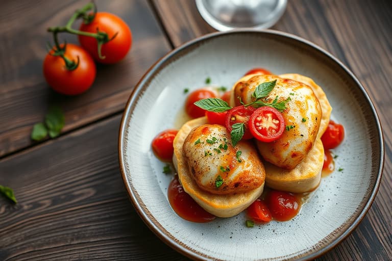 Røkelaksquesadillas med varme tomater og ruccula