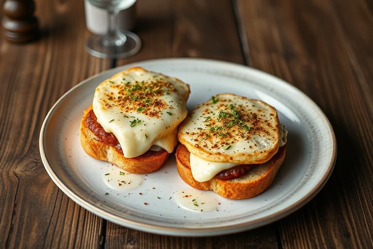 Grillet Fontina-, sopp- og ruccolasandwiches