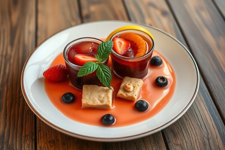 Berry-Brandy Toddies med bringebær og krem