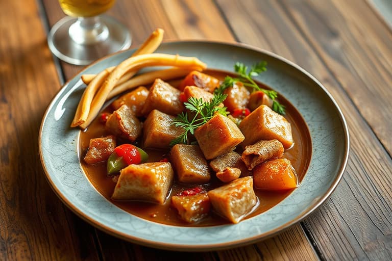 Langtidsstekt lammeskulder med rosenkål og sprø grønnkål