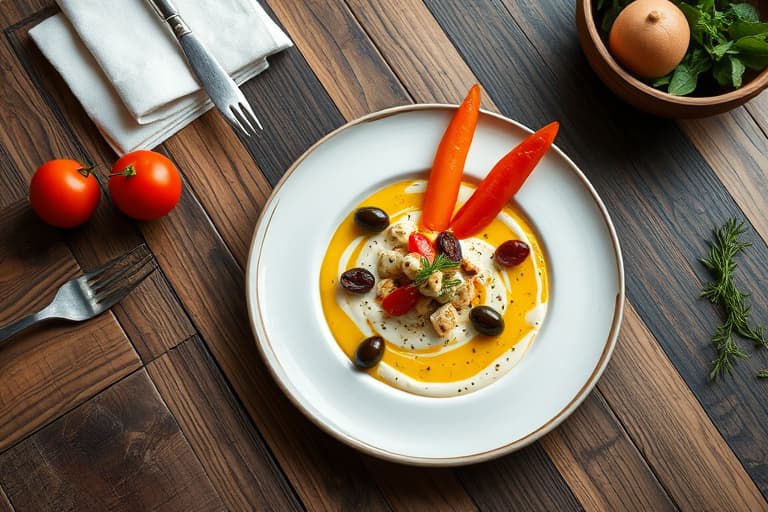 Artisjokke- og olivedip med fennikelcrudités