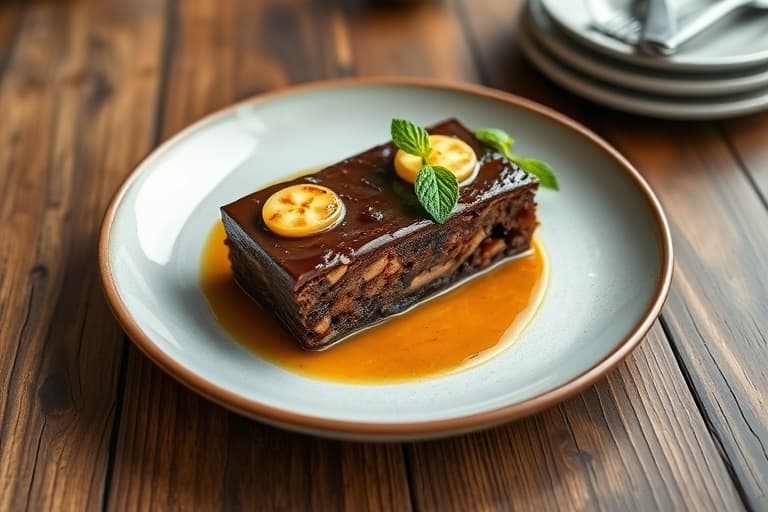 Sjokoladekaramell- og pekannøtttorte