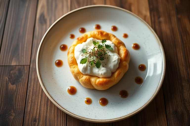 Rabarbra- og ricottakrem-puffpastry-tartletter