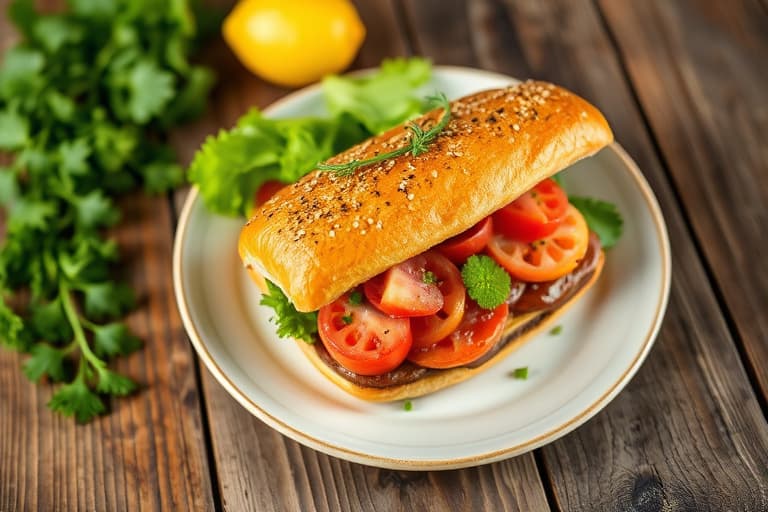 Åpne hummersalat-sandwicher