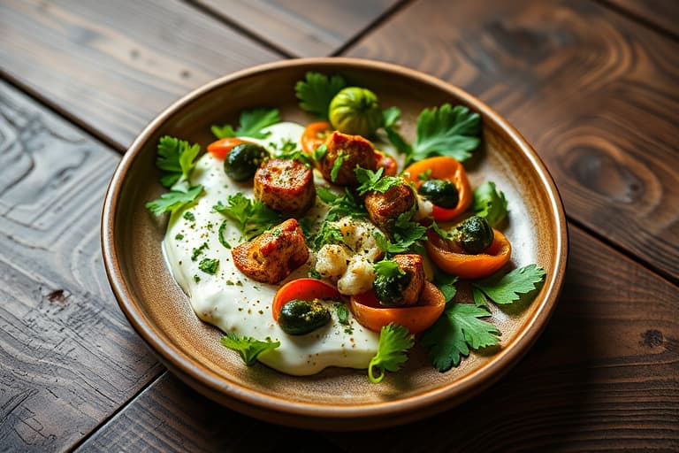 Poblano- og korianderdip