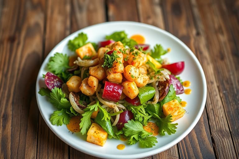 Cobb-salat med balsamico-sjalottvinaigrette