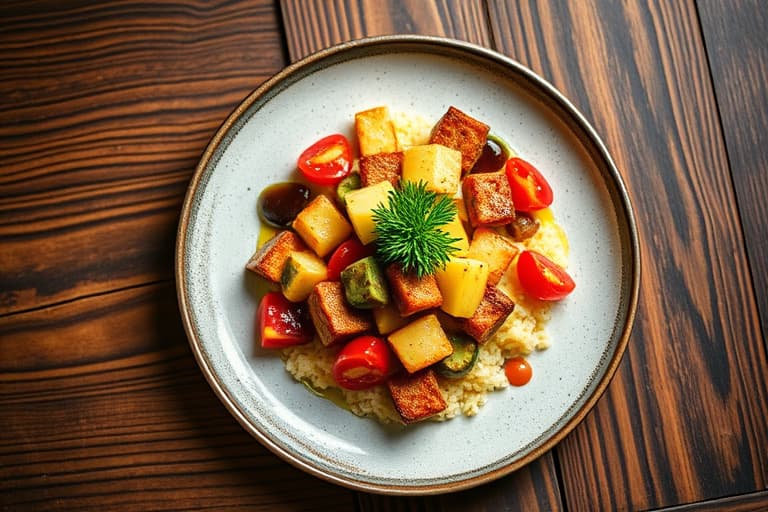 Asiatisk-inspirert reker og ananas stekt ris