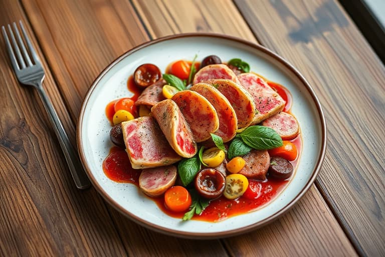 Pastrami- og spinatomeletter