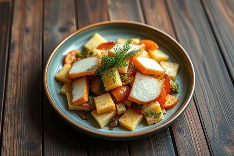 Parmesan- og blomkålssalat med persille