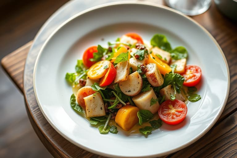 En enkel sommer-spinatsalat