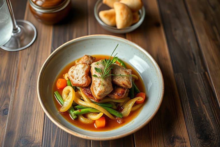 Kamskjell innpakket i kataifi