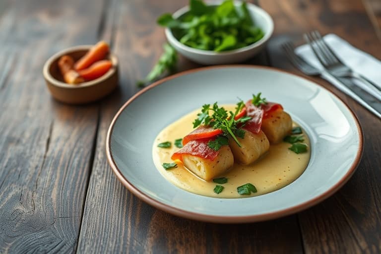 Prosciuttoruller med ruccola og fiken