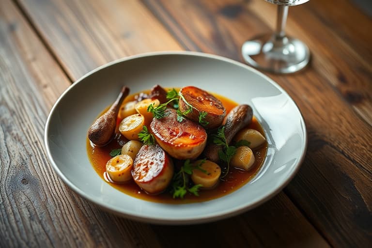 Røkt ørret med linser og verjus