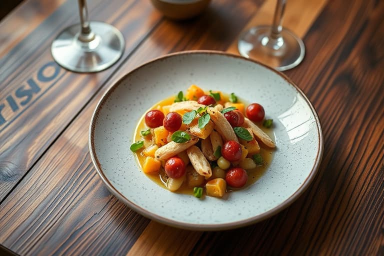 Karrig kylling- og grønnsakssalat Mintz