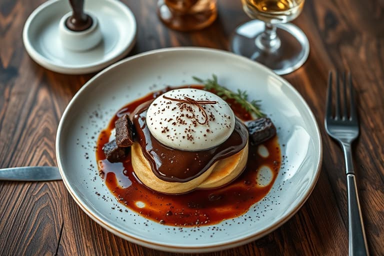 Sjokoladeterte med hasselnøttpraliné og Frangelico-pisket krem