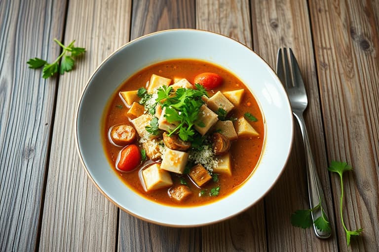 Grønn posole med torsk og koriander