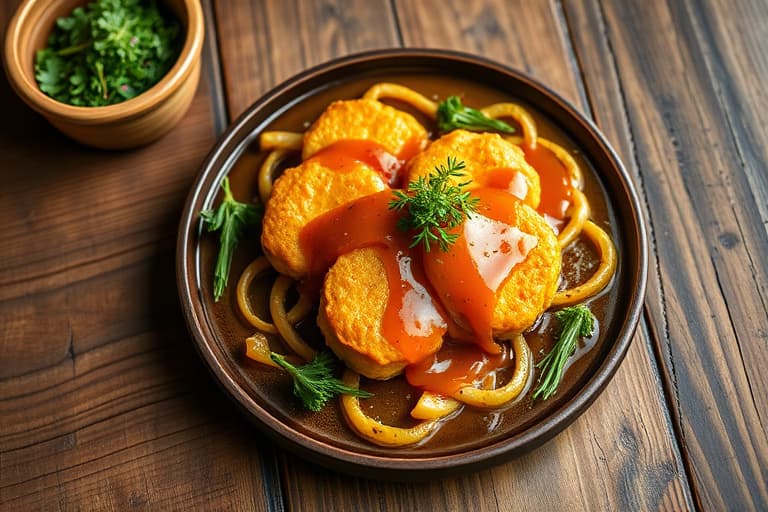 Potet- og pastinakklatkes med smakfull eplesaus